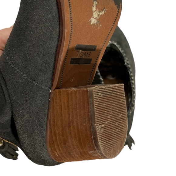 TOMS Leila Castlerock Ankle Booties 8.5 - Picture 6 of 9